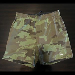 RVCA Yogger Train Lined Athletic Shorts 18”